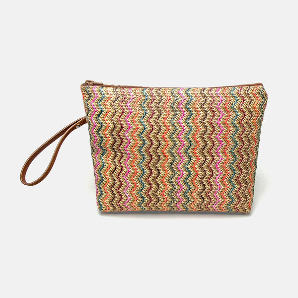 Elba Raffia Tasje Medium Multi Elba Raffia Tasje Medium Multi