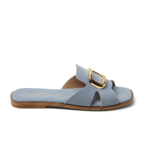 Vito Dames Slippers Suede Blue Vito Dames Slippers Suede Blue