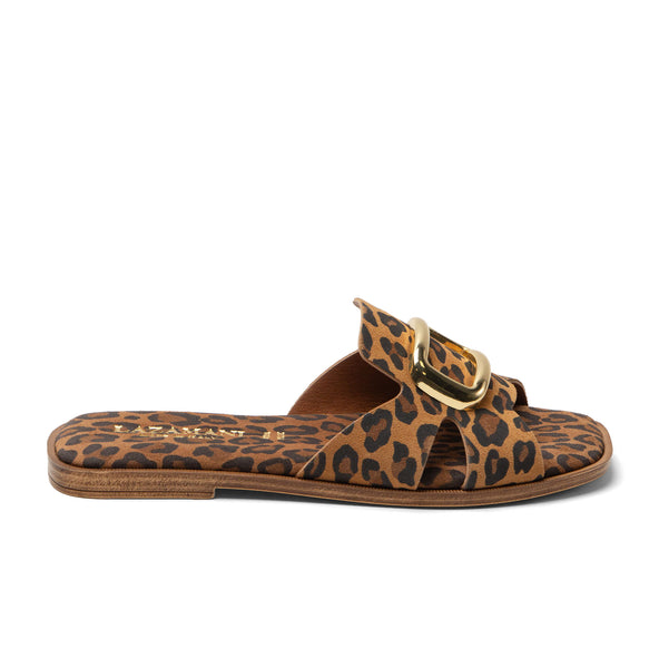 Vito Dames Slippers Suede Leopard Vito Dames Slippers Suede Leopard