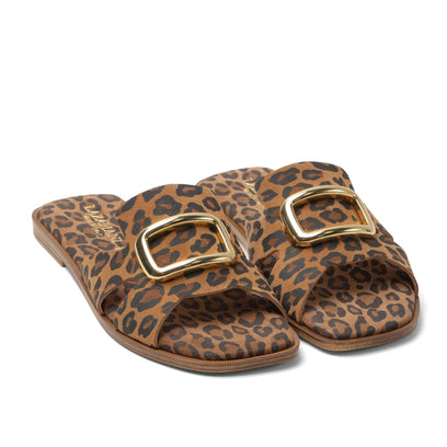 Vito Dames Slippers Suede Leopard