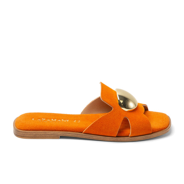 Zola Dames Slippers Suede Orange Zola Dames Slippers Suede Orange
