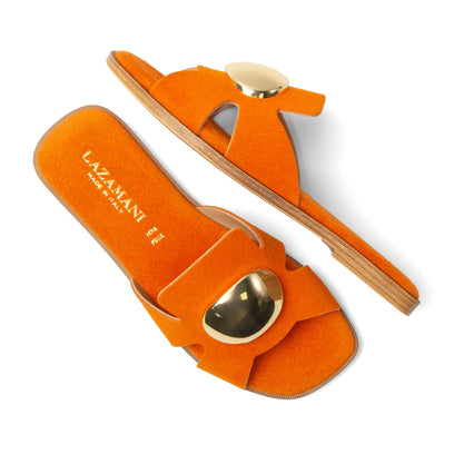 Zola Dames Slippers Suede Orange