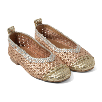 Brisa Dames Ballerina’s Leer Peach