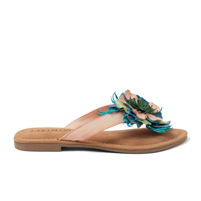 Peony Dames Slippers Leer Rose