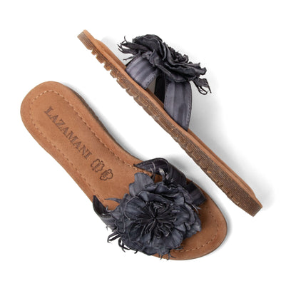 Zinnia Dames Slippers Leer Black