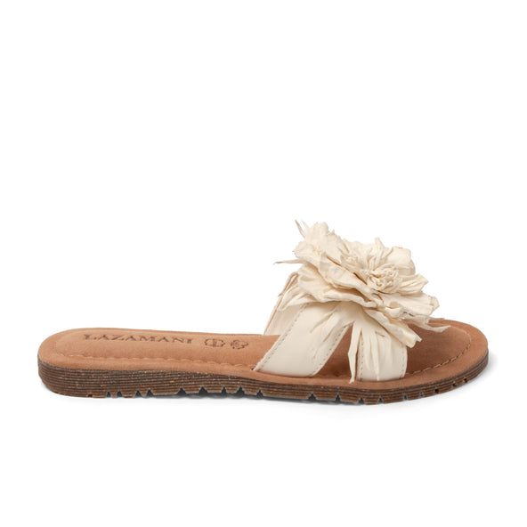 Zinnia Dames Slippers Leer Offwhite Zinnia Dames Slippers Leer Offwhite