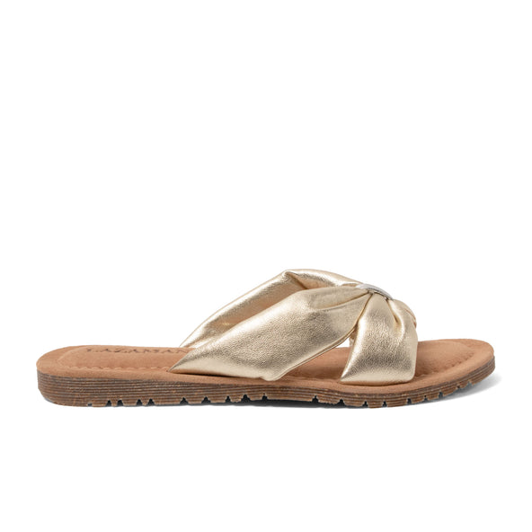 Edita Dames Slippers Leer Gold Edita Dames Slippers Leer Gold