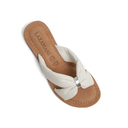 Edita Dames Slippers Leer White