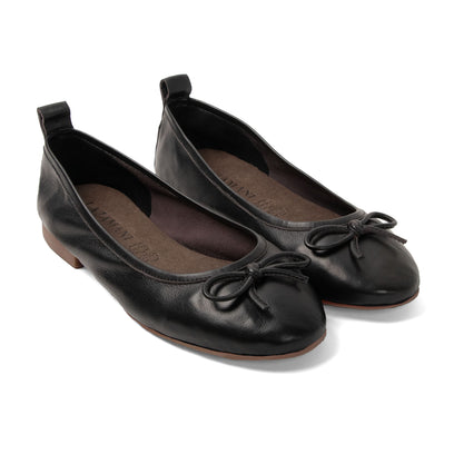 Josefina Dames Ballerina’s Leer Black