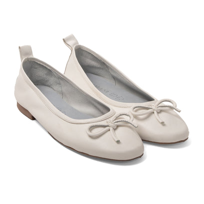 Josefina Dames Ballerina’s Leer White