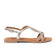 Malia Dames Sandalen Leer Silver