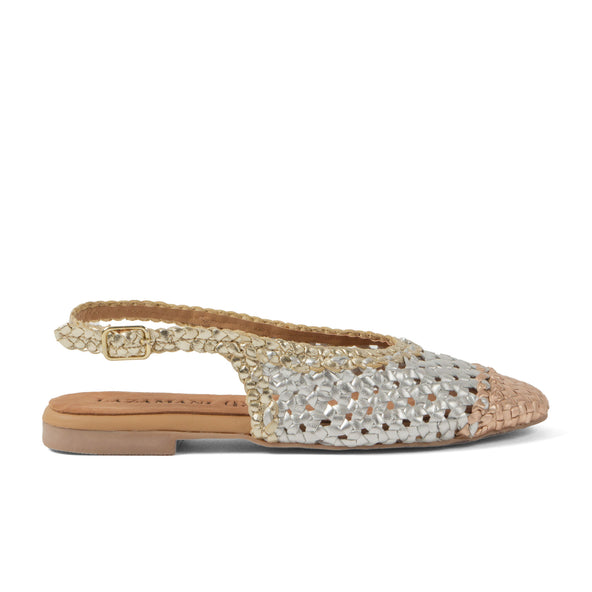 Novia Dames Ballerina’s Leer Silver Novia Dames Ballerina’s Leer Silver