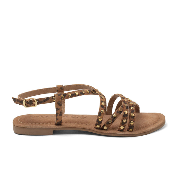 Tova Dames Sandalen Suede Leopard Tova Dames Sandalen Suede Leopard