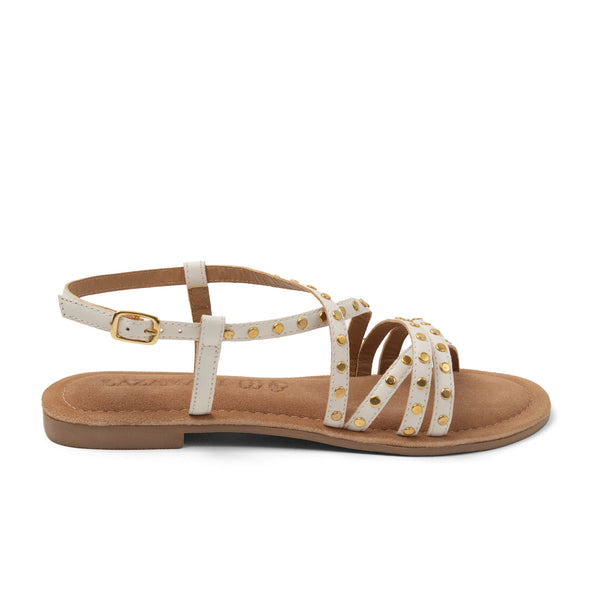 Tova Dames Sandalen Leer White Tova Dames Sandalen Leer White