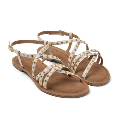 Tova Dames Sandalen Leer White