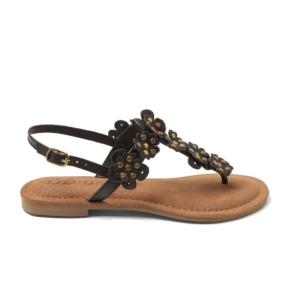 Pippa Dames Sandalen Leer Black Pippa Dames Sandalen Leer Black
