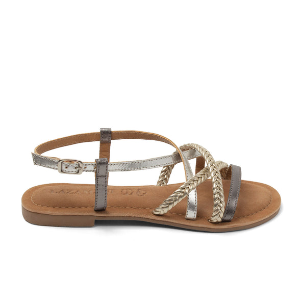 Gea Dames Sandalen Leer Silver Gea Dames Sandalen Leer Silver