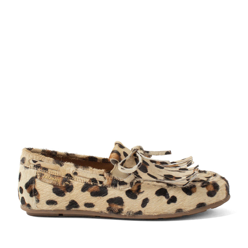 Billy Dames Mocassins Leer Leopard
