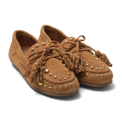 Stella Dames Mocassins Suede Cognac