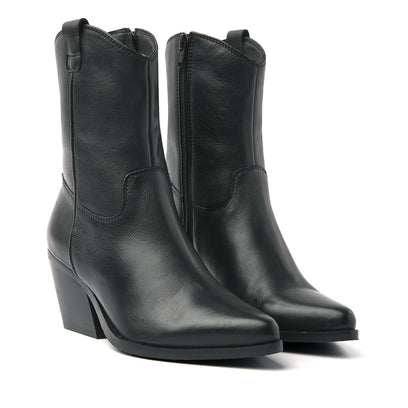 Dames Enkellaarsjes 53.596 Black