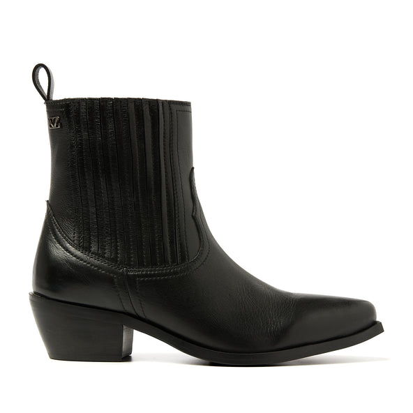 Jade Dames Chelsea Boots Leer Black Jade Dames Chelsea Boots Leer Black