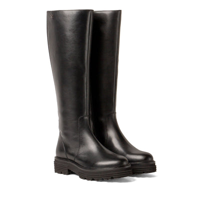 El Dames Laarzen Leer Black