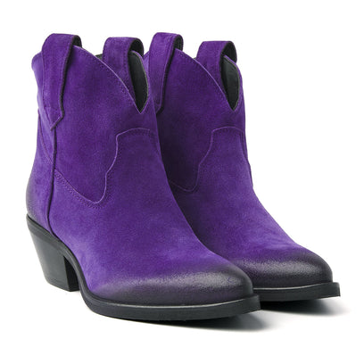 Dames Enkellaarsjes 55.103 Purple