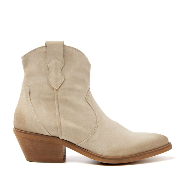 Arianna Suede Dames Enkellaarsjes Beige Arianna Suede Dames Enkellaarsjes Beige