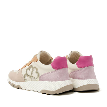 Madrid Leren Dames Sneakers Nude