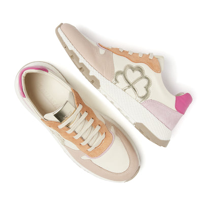 Madrid Leren Dames Sneakers Nude