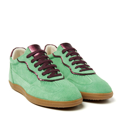 San Sebastian Suede Dames Sneakers Green