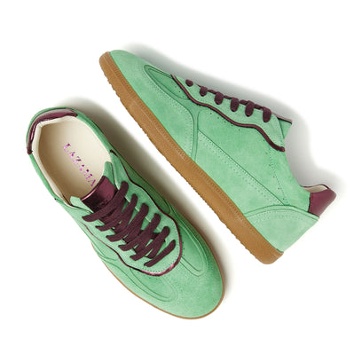 San Sebastian Suede Dames Sneakers Green