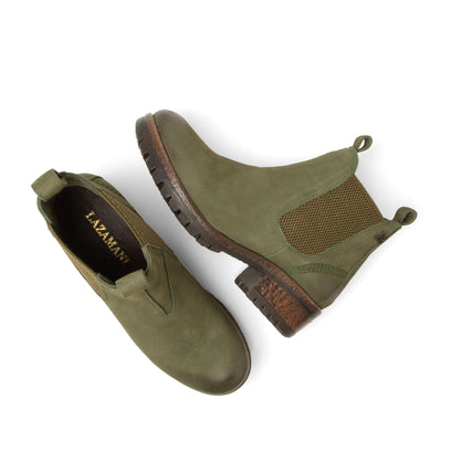 Lia Dames Chelsea Boots Leer Green