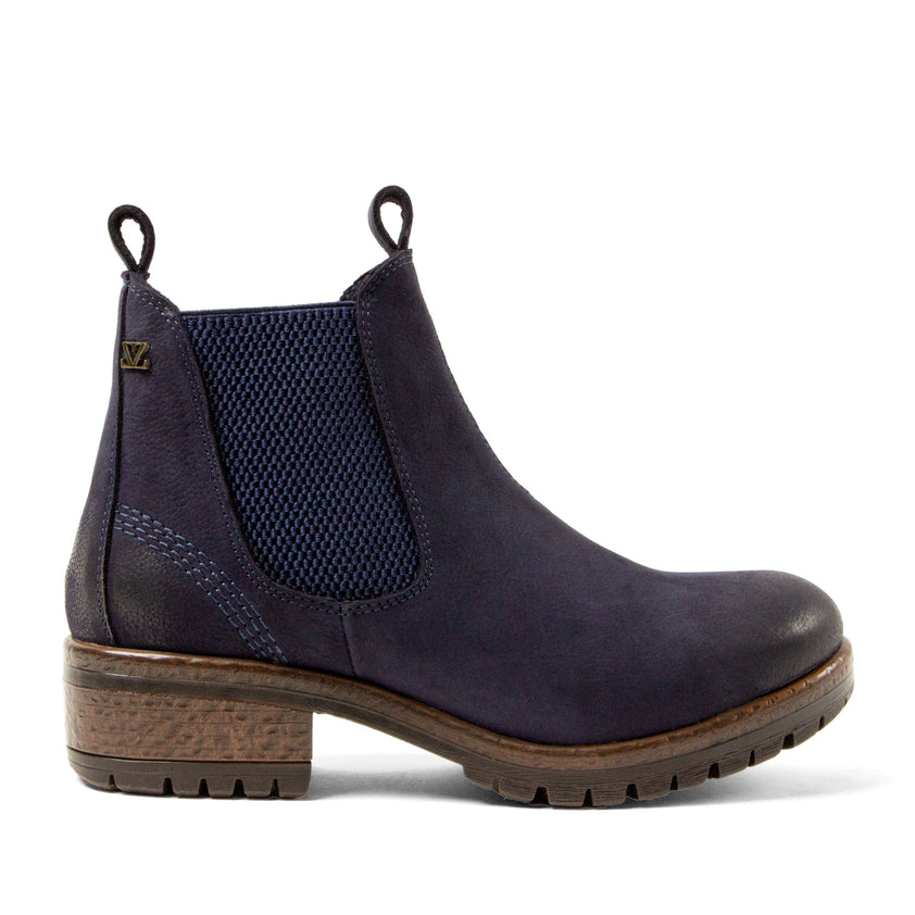 Lia Dames Chelsea Boots Leer Jeans
