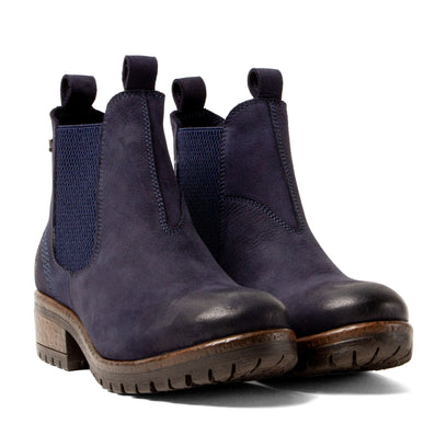 Lia Dames Chelsea Boots Leer Jeans