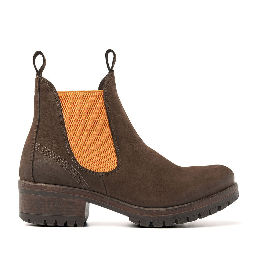 Dames Chelsea Boots 68.002 Brown-Orange