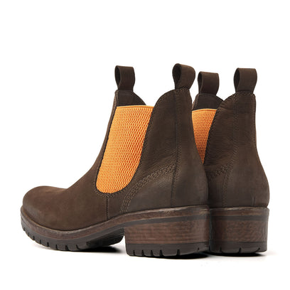 Dames Chelsea Boots 68.002 Brown-Orange