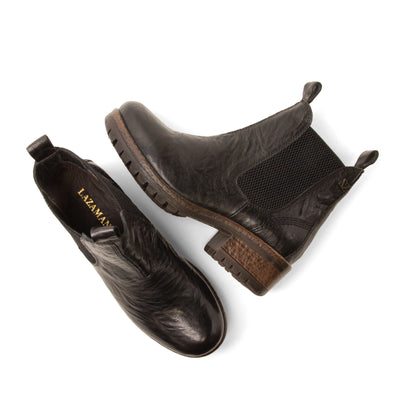 Ria Dames Chelsea Boots Leer Black