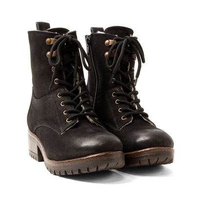 Kia Dames Veterboots Leer Black