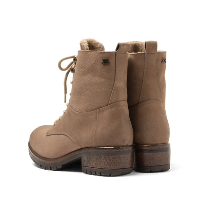 Kia Dames Veterboots Leer Taupe