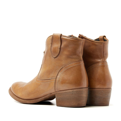 Fleur Dames Western Boots Leer Cognac