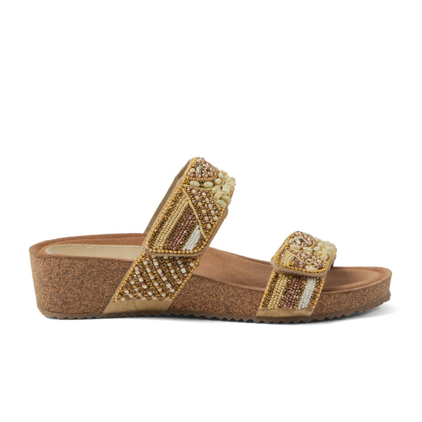 Sol Dames Slippers Leer Beige Sol Dames Slippers Leer Beige