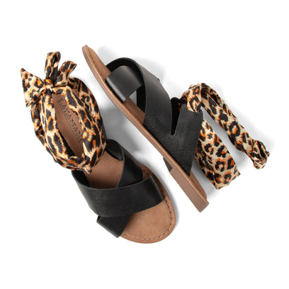 Ula Dames Slippers Leer Black