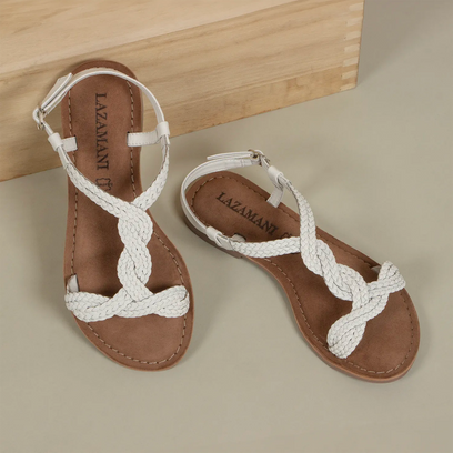 Aida Dames Sandalen Leer White