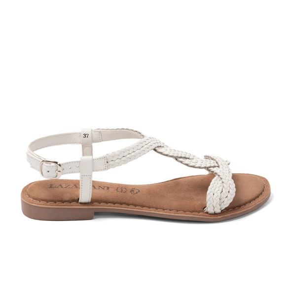 Aida Dames Sandalen Leer White Aida Dames Sandalen Leer White