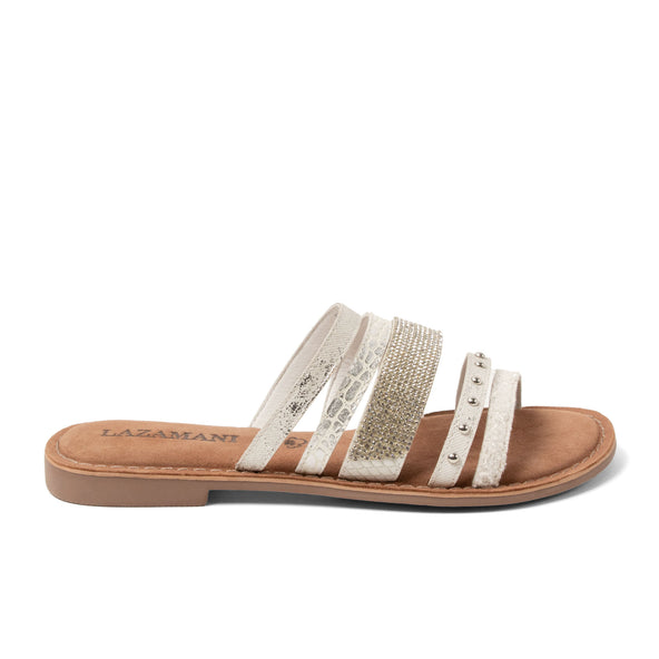 Caro Dames Slippers White Caro Dames Slippers White