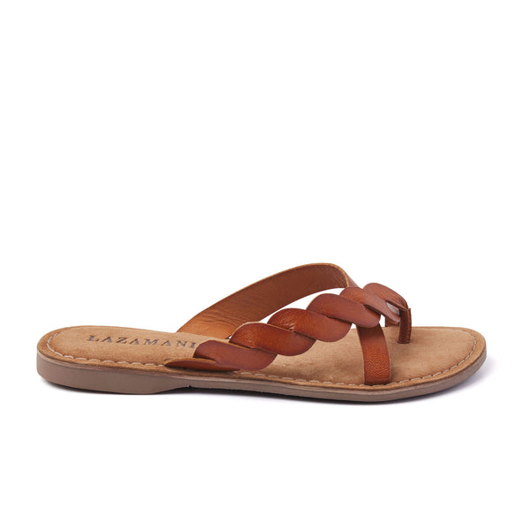 Ava Leren Dames Slippers Tan Ava Leren Dames Slippers Tan