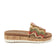 Violet Raffia Dames Slippers Taupe