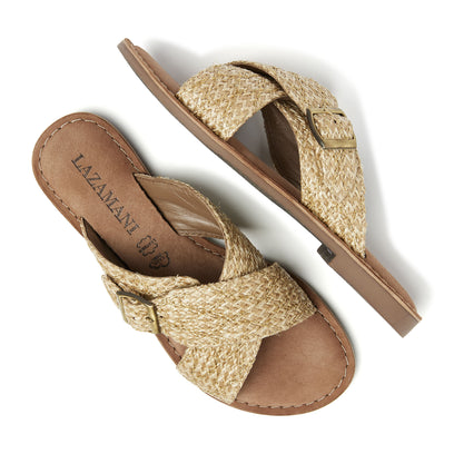 Dames Slippers Jute 75.330 Beige