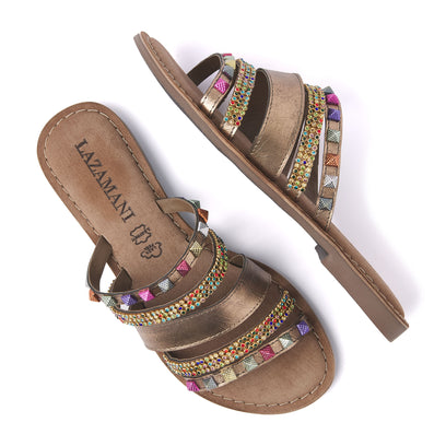 Dames Slippers 75.403 Copper Combi